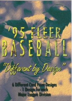 1995 Fleer - Promos #NNO Header Card Back