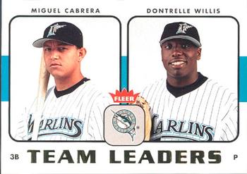 2006 Fleer - Team Leaders #TL-11 Miguel Cabrera / Dontrelle Willis Front