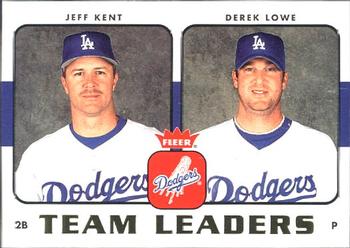 2006 Fleer - Team Leaders #TL-14 Jeff Kent / Derek Lowe Front