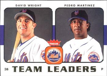 2006 Fleer - Team Leaders #TL-17 David Wright / Pedro Martinez Front