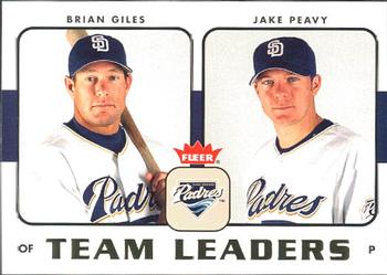 2006 Fleer - Team Leaders #TL-22 Brian Giles / Jake Peavy Front