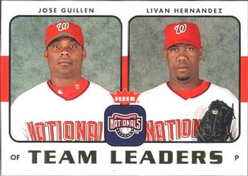 2006 Fleer - Team Leaders #TL-29 Jose Guillen / Livan Hernandez Front