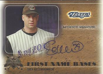 2005 Fleer National Pastime - First Name Bases Autograph Gold #FNB-SH Shea Hillenbrand Front