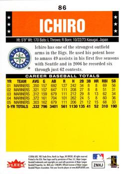 2006 Fleer Tradition #86 Ichiro Back