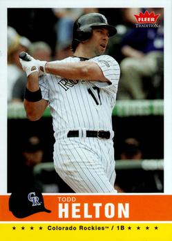 2006 Fleer Tradition #160 Todd Helton Front