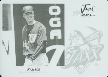2005 Just Autographs - Printing Plates Black #26 Rich Hill Front