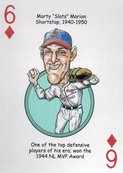 2014 Hero Decks St Louis Cardinals Baseball Heroes Playing Cards #6♦ Marty 
