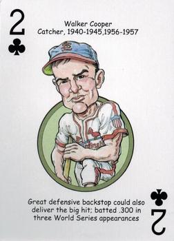 2014 Hero Decks St Louis Cardinals Baseball Heroes Playing Cards #2♣ Walker Cooper Front