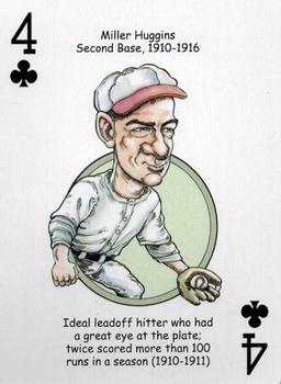 2014 Hero Decks St Louis Cardinals Baseball Heroes Playing Cards #4♣ Miller Huggins Front