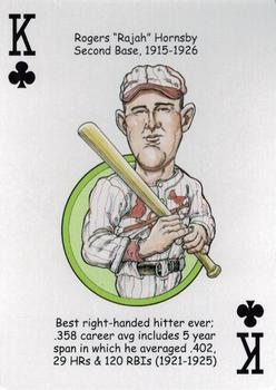 2014 Hero Decks St Louis Cardinals Baseball Heroes Playing Cards #K♣ Rogers Hornsby Front