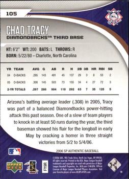 2006 SP Authentic #105 Chad Tracy Back