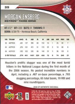 2006 SP Authentic #39 Morgan Ensberg Back