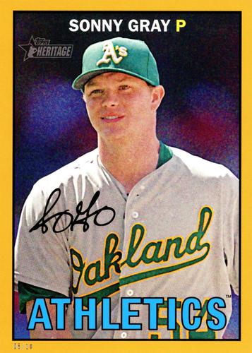 2016 Topps Heritage 5x7 - Gold 5x7 #90 Sonny Gray Front