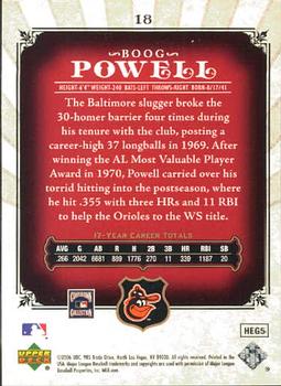 2006 SP Legendary Cuts #18 Boog Powell Back