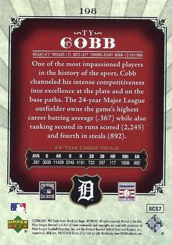 2006 SP Legendary Cuts #198 Ty Cobb Back