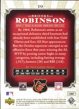 2006 SP Legendary Cuts #19 Brooks Robinson Back