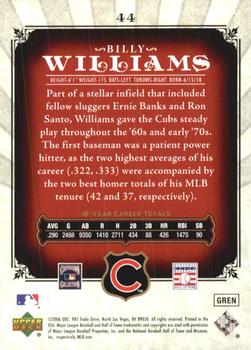 2006 SP Legendary Cuts #44 Billy Williams Back