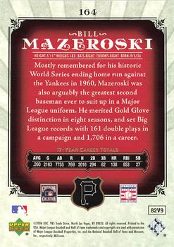 2006 SP Legendary Cuts #164 Bill Mazeroski Back