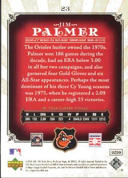 2006 SP Legendary Cuts #23 Jim Palmer Back