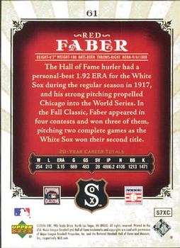 2006 SP Legendary Cuts #61 Red Faber Back