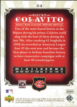2006 SP Legendary Cuts #84 Rocky Colavito Back