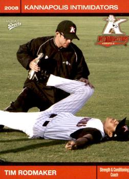 2008 MultiAd Kannapolis Intimidators 2nd Half #NNO Tim Rodmaker Front