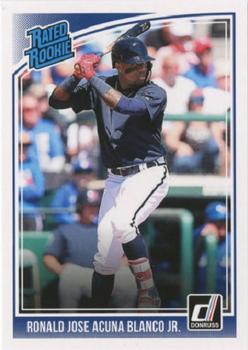 2018 Donruss - Wrapper Redemption Rated Rookies #283 Ronald Acuna Jr. Front