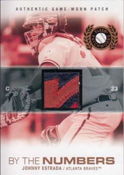 2005 Fleer Patchworks - By the Numbers Patch #BTN-JE Johnny Estrada Front