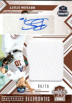 2018 Panini Elite Extra Edition - USA Collegiate Silhouette Autographs #UCSA-BY Bryson Stott Front
