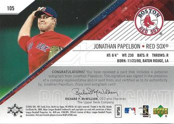 2006 SPx #105 Jonathan Papelbon Back