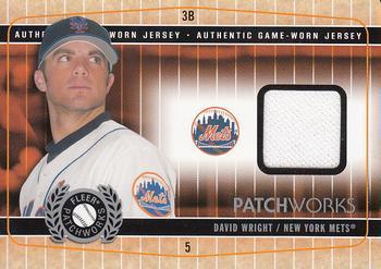 2005 Fleer Patchworks - Dual Jersey Die Cut #DWMP David Wright / Mike Piazza Front