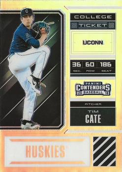 2018 Panini Elite Extra Edition - College Tickets Holo #TC Tim Cate Front