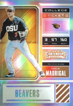 2018 Panini Elite Extra Edition - College Tickets Holo #NM2 Nick Madrigal Front