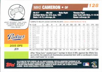 2006 Topps #128 Mike Cameron Back