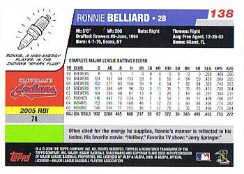2006 Topps #138 Ronnie Belliard Back