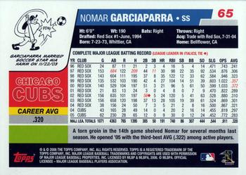 2006 Topps #65 Nomar Garciaparra Back