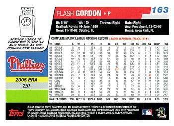 2006 Topps #163 Flash Gordon Back