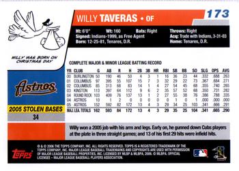 2006 Topps #173 Willy Taveras Back