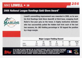 2006 Topps #256 Mike Lowell Back