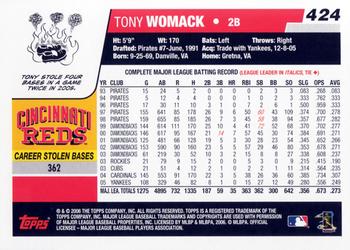 2006 Topps #424 Tony Womack Back