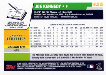 2006 Topps #425 Joe Kennedy Back