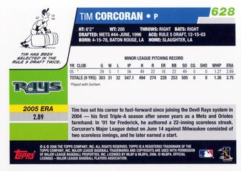 2006 Topps #628 Tim Corcoran Back