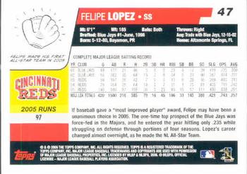 2006 Topps #47 Felipe Lopez Back