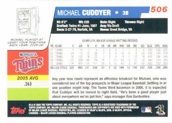 2006 Topps #506 Michael Cuddyer Back