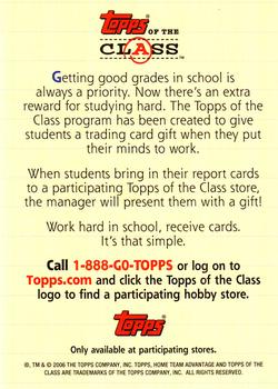 2006 Topps #NNO Topps of the Class Ad Back