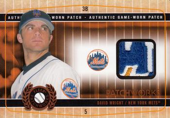 2005 Fleer Patchworks - Patch Die Cut #PW-DW David Wright Front