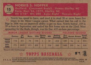 2006 Topps '52 Rookies #15 Norris Hopper Back