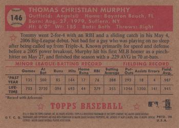 2006 Topps '52 Rookies #146 Tommy Murphy Back