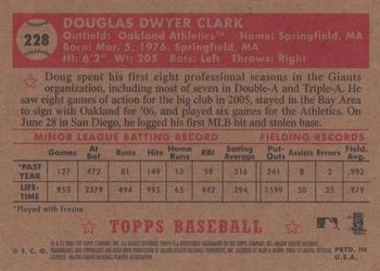 2006 Topps '52 Rookies #228 Doug Clark Back