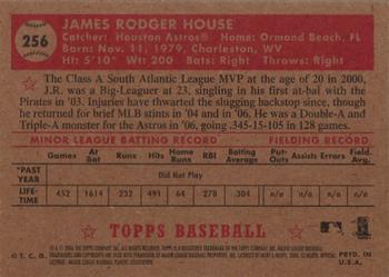 2006 Topps '52 Rookies #256 J.R. House Back